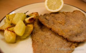 Breaded beef filets