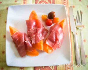 Prosciutto and melon